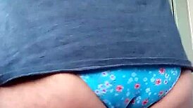 i really love wearing my wife's panties, it's so fun