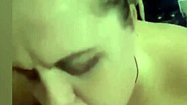 Kandy Kane's homemade blowjob with big tits