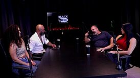 Car ride turns into group sex with trans and man.