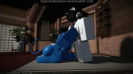 Demon girl can't get enough of that monster cock