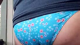 i really love wearing my wife's panties, it's so fun
