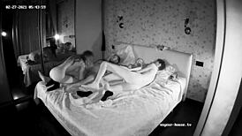 two girls join young guys for hardcore fun