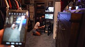 Blackmailing step-sister with virtual JOI after theft