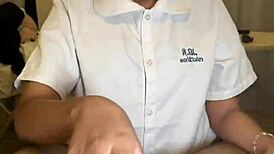 Young Thai Student Creampied by Foreigner After School