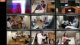 I am the dirty dermatologist, Stacy Shepard, fingering my patient's pussy in gloves at the hospital.