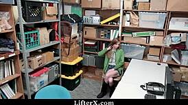 Intense LP officer punishes teen shoplifter