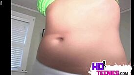 Sweet Brunette With Big Dick Fitting Her Bikini