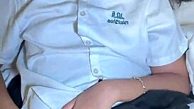 Young Thai Student Creampied by Foreigner After School