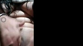 famous instagram influencer girl intriguingly fingers on cam with boyfriend