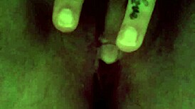 her pussy's swollen after rough fucking. did she get a creampie?