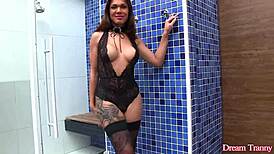 Deborah Tavares Sucks Cock Hard in Gay Shemale Action