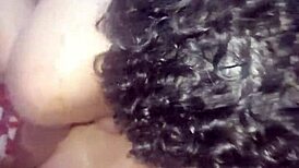 A petite latina brunette and a chubby amateur have real trio sex, the hottest encounter.