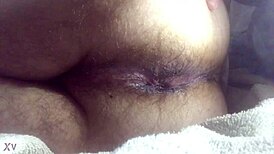 Anal dildo deep inside