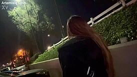 Artemisia Love's Seductive Outdoor Smoking Session: Hot or Just Relaxed?