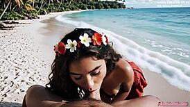 I Fuck Beautiful Moana And Cum On Her Face!