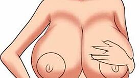 porn speed painting captures big tits in an adorable asian fantasy