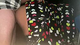 pov wife bent over for quick public fuck