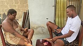 blowing a monster cock on her very first date