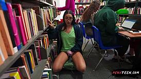 student gives sneaky blowjob under classroom table