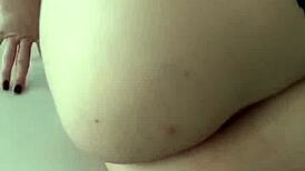 brunette babe bj and anal recorded in the restroom - mysexmobile