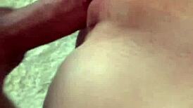 brunette babe bj and anal recorded in the restroom - mysexmobile