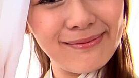 big titty babe drenched in cum from 7-guy gangbang