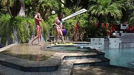 amateur women sharing moaning orgasms in lesbian duo