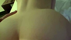 Scandinavian bubble butt loves big black cock creampie in doggystyle