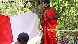 I celebrate african christmas rituals with local bbw foursome in the bush