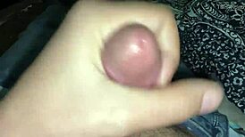 this skinny hairy shemale sissy is filling my face with cum squirt, so hot