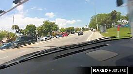 Lonely Horny Housewife Sucks And Fucks Stranger's Huge Black Cock On Busy Miami Street