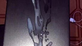 Skinny Amateur Strokes Her Big White Cock Until She Cums On Homemade Video