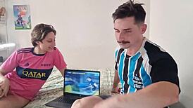 Game With Blonde From South And Saymon