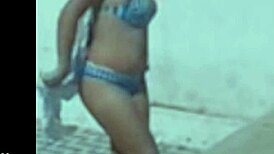 Filming my hot Brazilian friend in a striptease