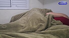 married housewife moans as cuckold sucks her, almost caught by son part 2