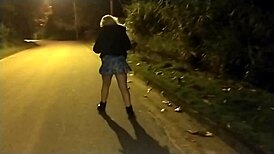 fat gay amateur blows cop on public street