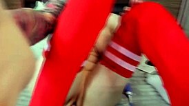 She Fucks Herself With A Huge Dildo!