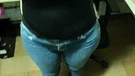 Young Couple Sucks Monster Black Cock at Office Overtime