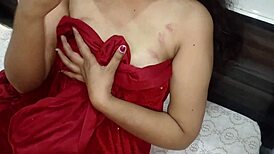 Newly Married Couple Enjoys Honeymoon Roleplay In Hindi