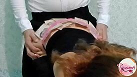 Me Convertí En La Puta De Mi Vecino Por Algo De Dinero with Huge Ass Doggystyle and Cum!