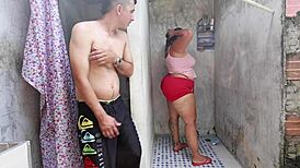 follada inesperada con mucha leche en las tetas ami vecina cachonda