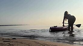 Sup yoga with lush on the water public cum