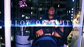 British blonde student smoking joi in lingerie