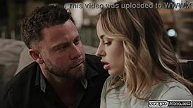 Blonde Pornstar Deepthroats, Gets Handjob, and Endures Hardcore Fucking Domination