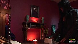 Teacher in Fishnets Feels Tight Pussy Penetrated After Face Fucking