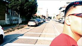 big boobs brunette saved and fucked in roleplay with facial cumshot