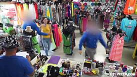 Officer Nicky Rebel notices shoplifter Daisy Fox's dumb plan and brings her to his office