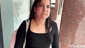 Torbe spots shy chubby Salomé for modeling and FUCKS her in hotel room