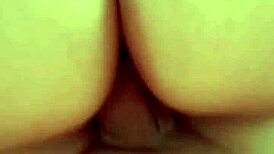 Unaware wife shows best ass while riding discreetly