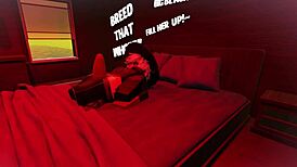 making love to this femboy while stretching him